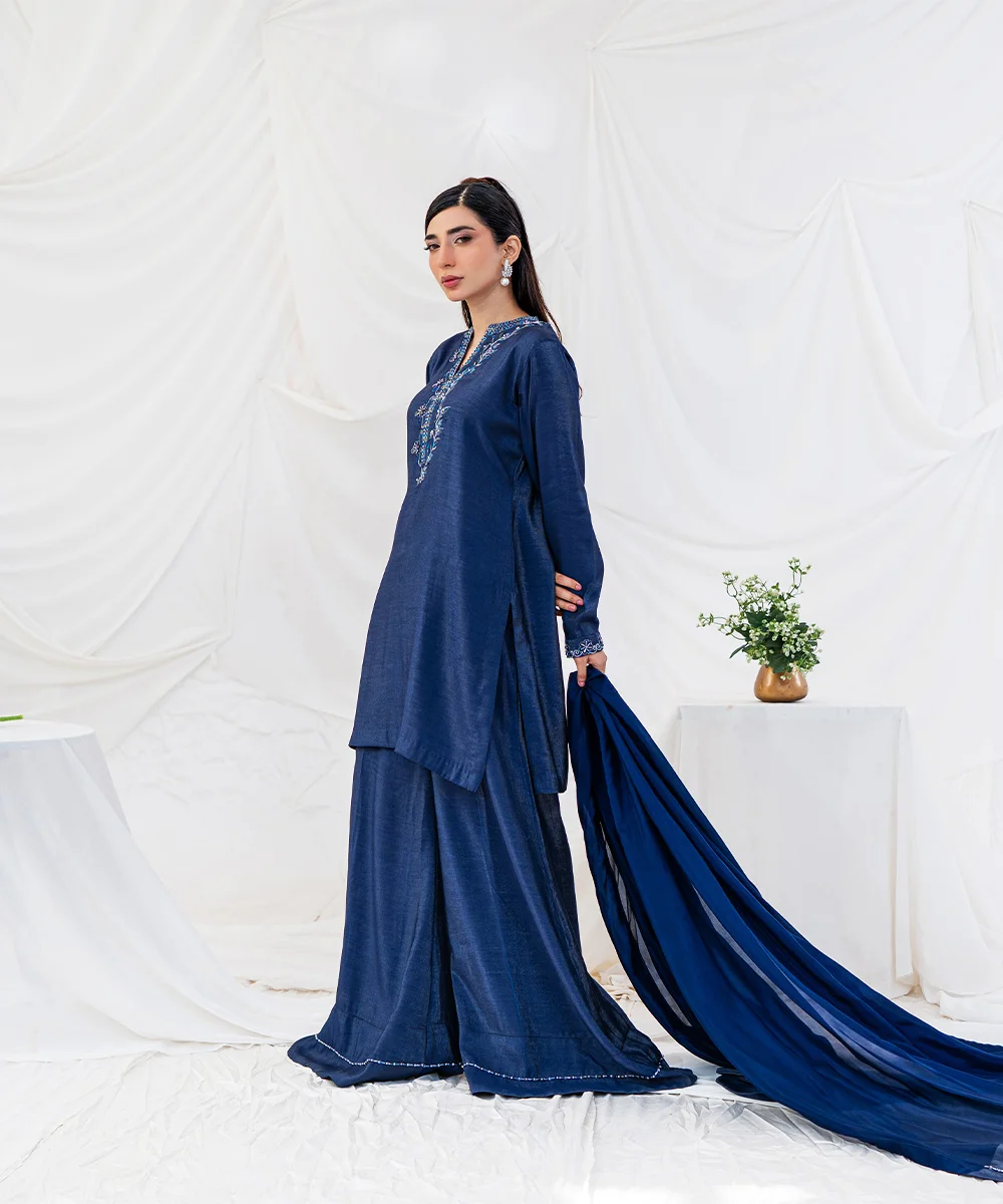 ZIVA Co Velvet Silk Bleu - OMD Dress